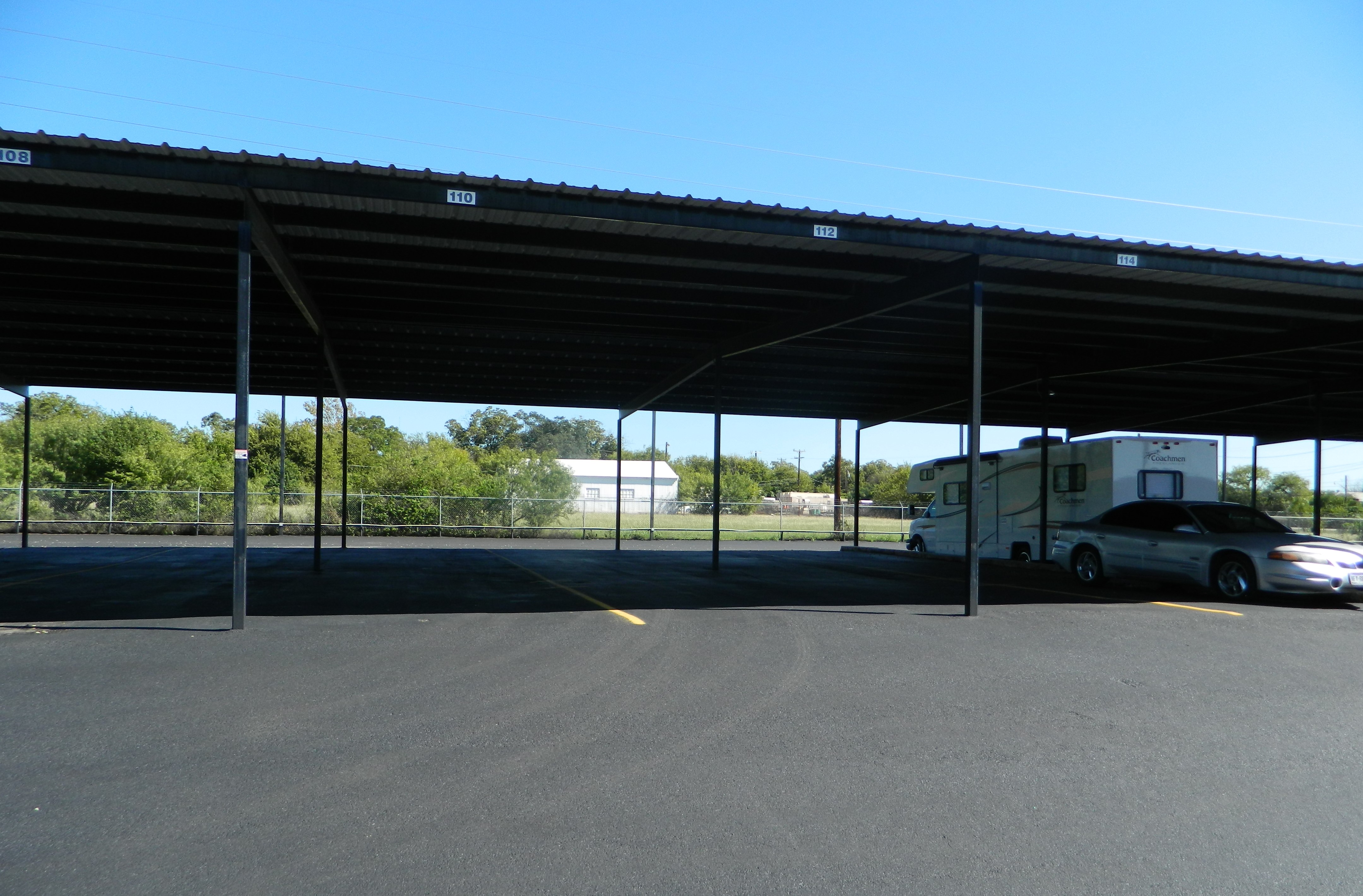 covered vehicle storage